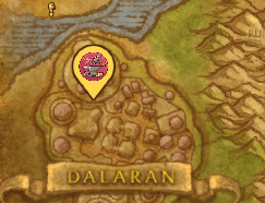 The pin on the world map